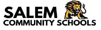 Salem Community Schools logo with full lion